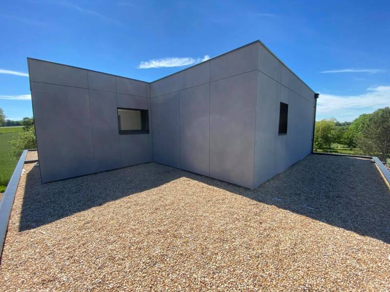 Couvertines en aluminium pour cette construction contemporaine à Bordeaux